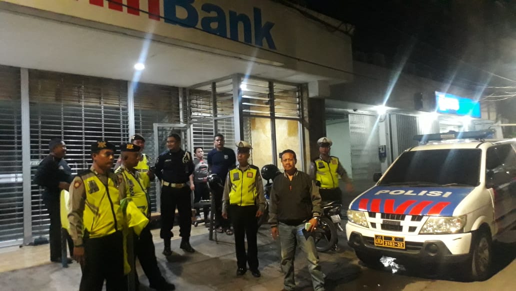 Cegah Kriminalitas 3C, Polsek Pabean Cantikan Rutin Patroli Perbankan