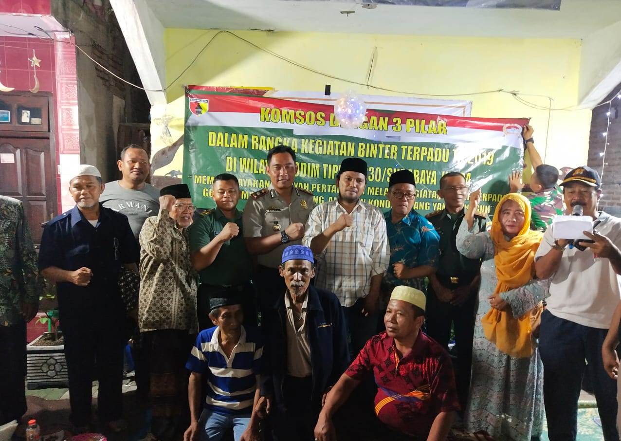 Kapolsek Semampir Sampaikan Bahaya Radikalisme Dalam Kegiatan Cangkrukan