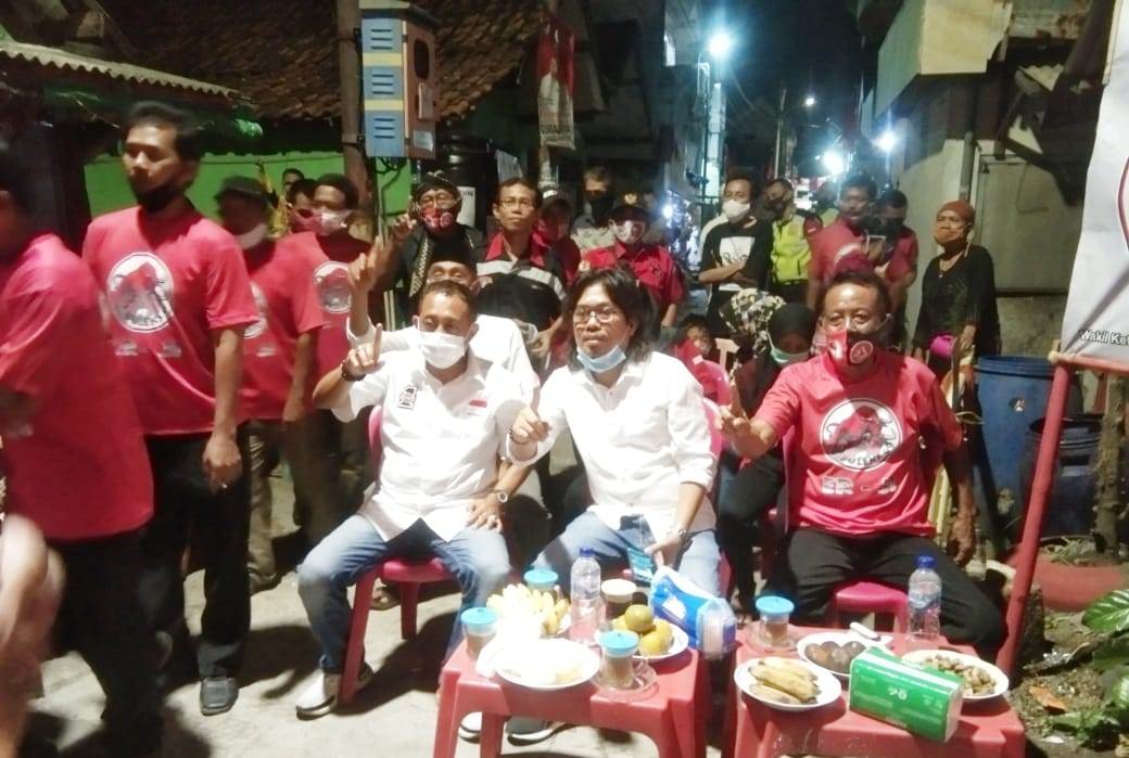 Polsek Krembangan Pam Kampanye Terbuka di Jalan Tambak Asri