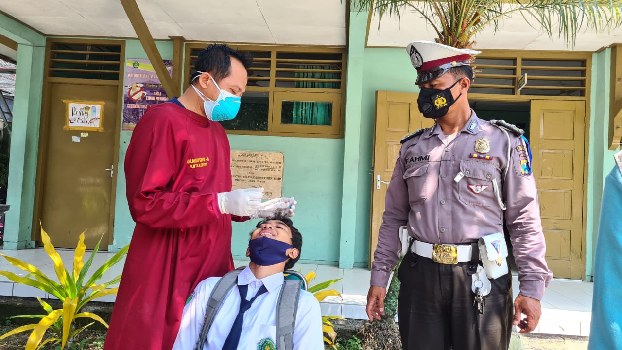 Cegah Terjadinya Klaster PTM, Polres Kediri Kota Lakukan PPSS