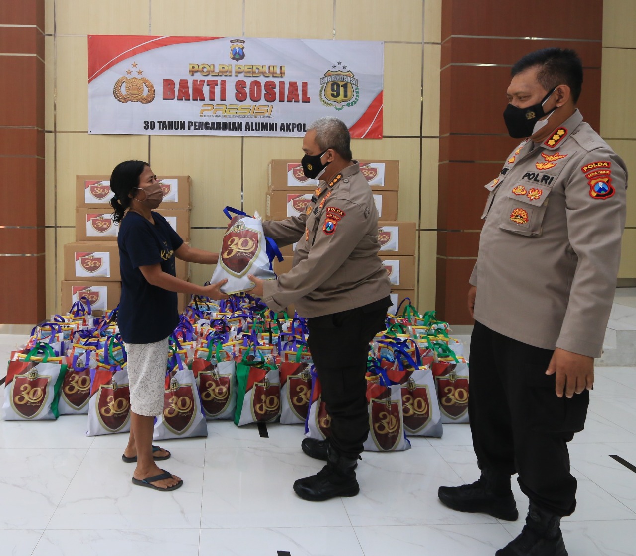 Akpol 91 Bhara Daksa Gelar Baksos pada Masyarakat Terdampak Pandemi Covid-19