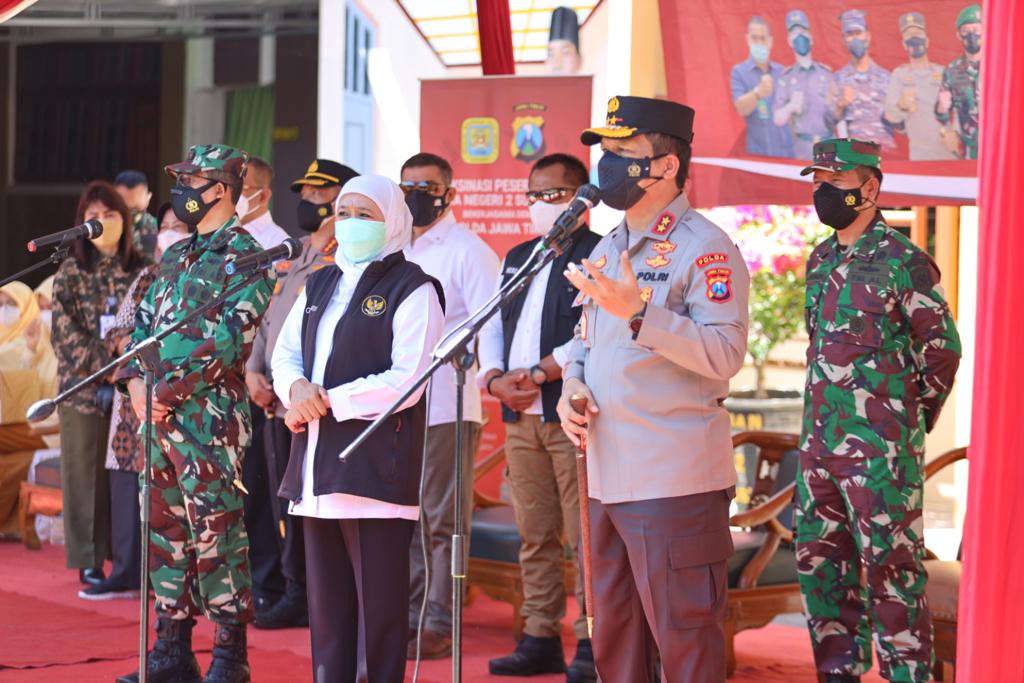 Kapolda Jatim saat Serbuan Vaksinasi di SMAN 2 Surabaya: Saya Bangga Pernah Sekolah Di sini