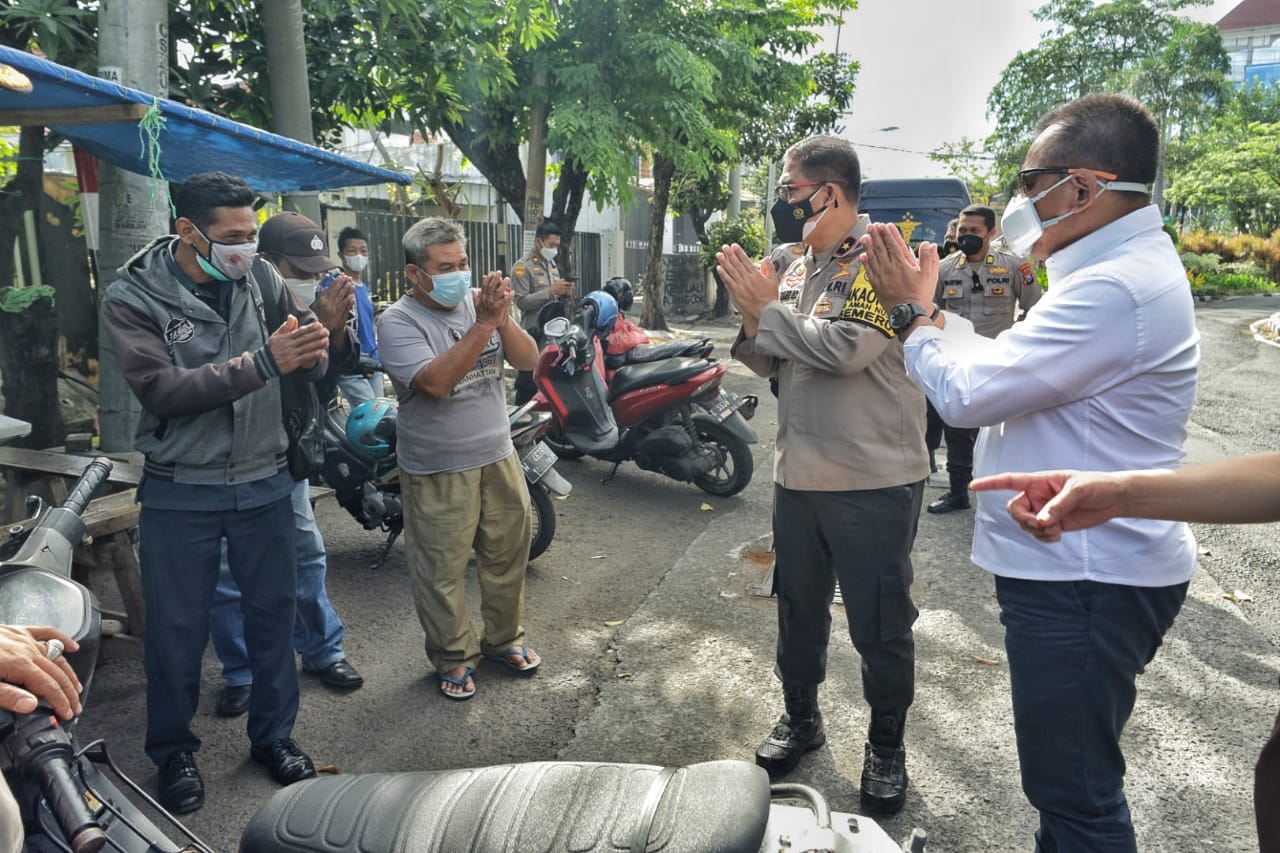 Wakapolda Jatim, Meninjau Penerapan PPKM Darurat di Surabaya, Dan Melakukan Swab Antigen On The Spot