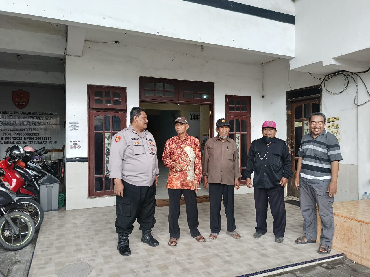 Polsek Krembangan Sambang Warga, Himbau Untuk Tetap Waspada Dengan Kerawanan