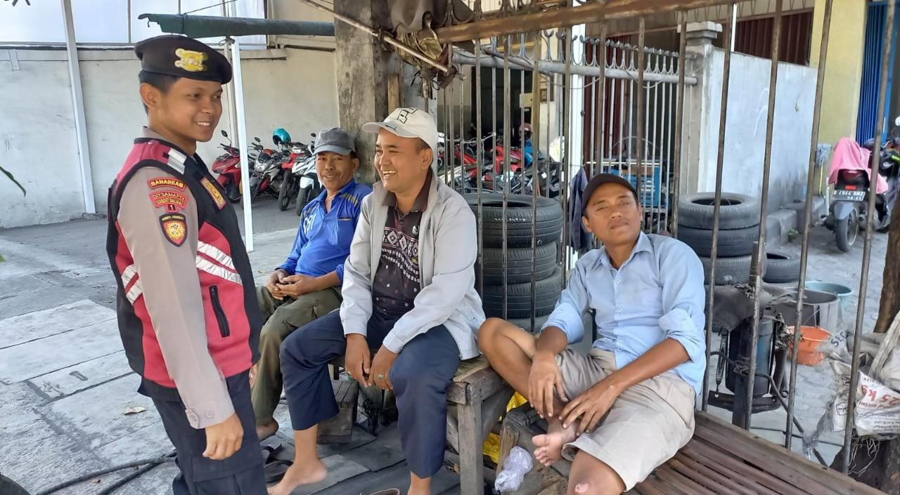 Polres Pelabuhan Tanjung Perak Melaksanakan Patroli Dialogis Rutin, Antisipasi Kerawanan 3C
