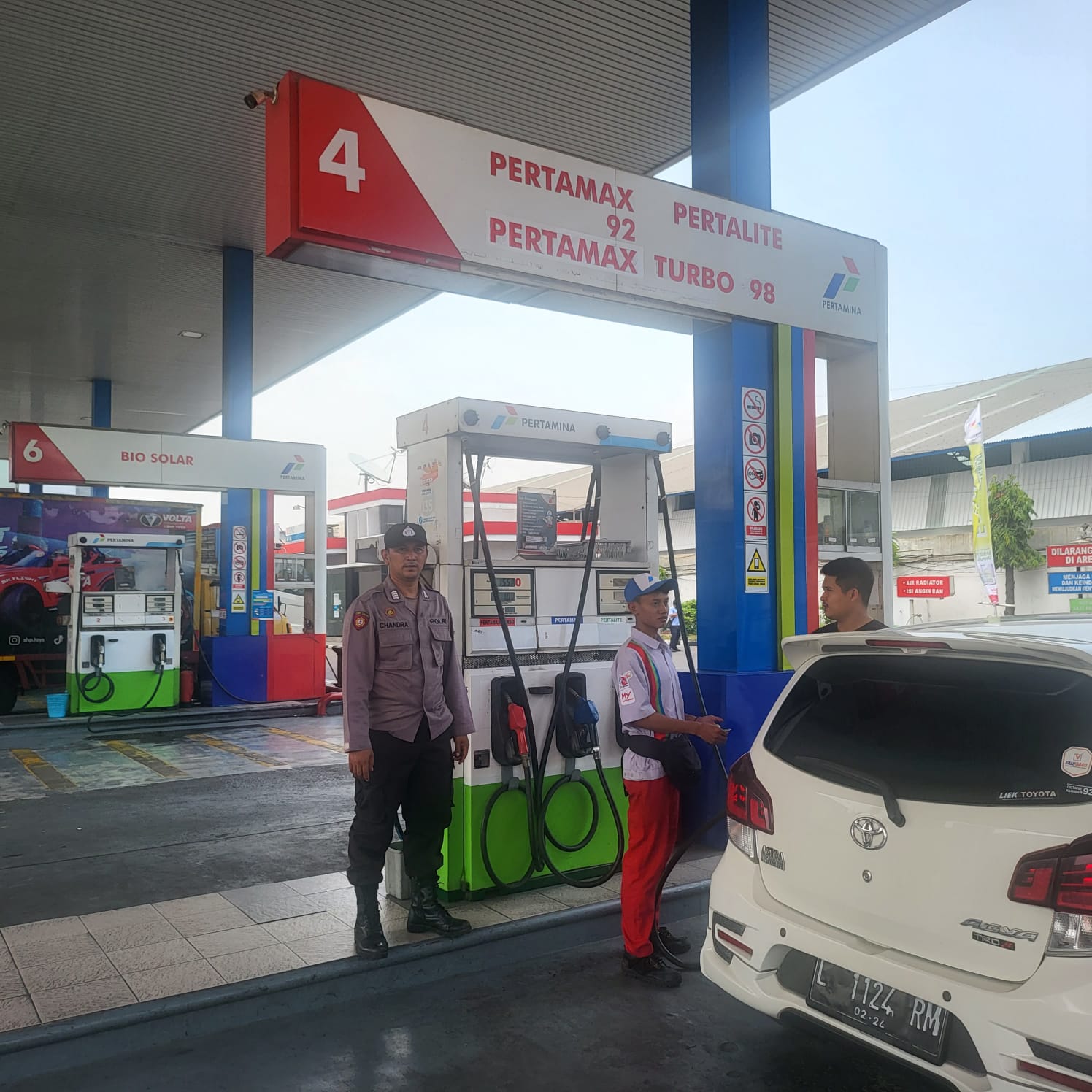 Polsek Asemrowo Laksanakan Patroli Pemantauan SPBU Antisipasi Kerawanan 3C