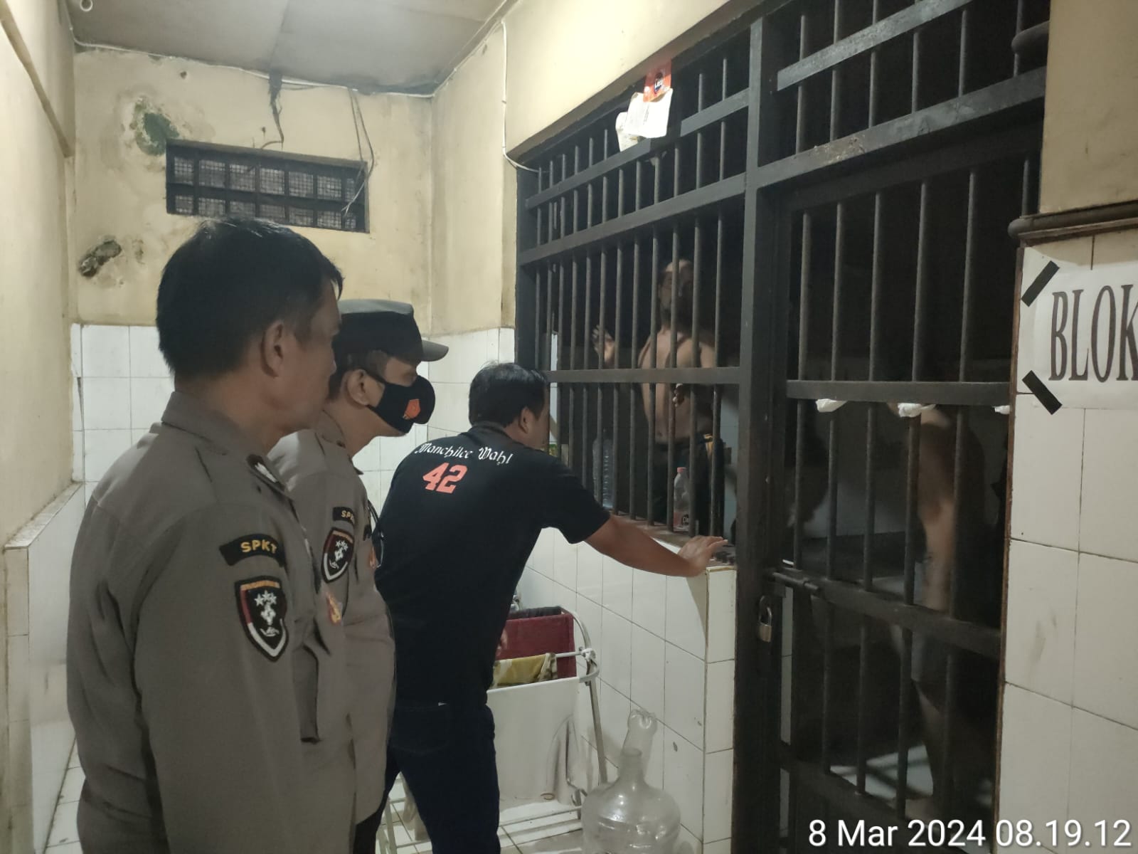 Polsek Kenjeran Melaksanakan Pengecekan Ruang Tahanan Antisipasi Adanya Tahanan Sakit