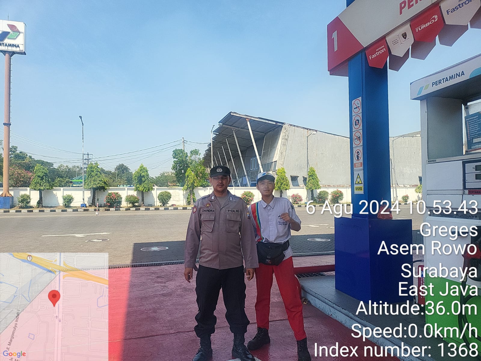 Polsek Asemrowo Laksanakan Pemantauan SPBU Margomulyo, Cek Stok BBM dan Antisipasi Kerawanan